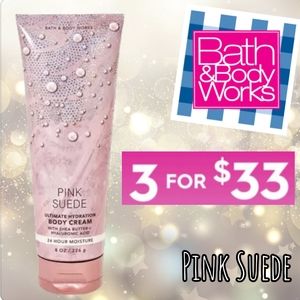 Bath and Body Works Pink Suede Body Cream